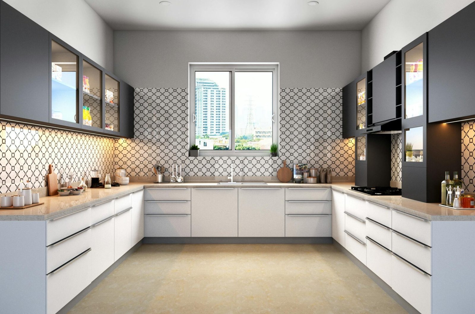Modular kitchen interiors image