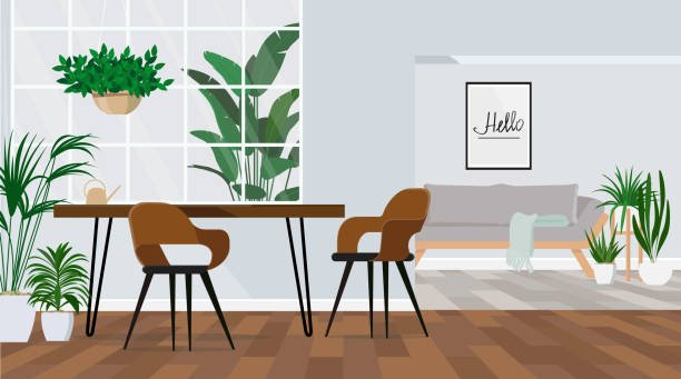 vector flat illustration drawn by shapes.
